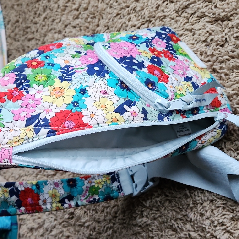 Vera Badley Small Floral Sling Bag with Multiple Bright Colors - Picture 8 of 14